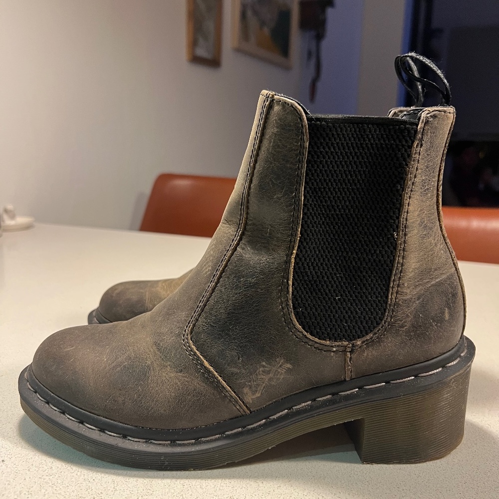 Leather Doc Marten Chelsea Boots